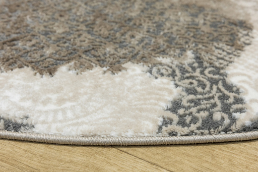 Okrągły Dywan Galya GAK11C grey/brown Beż Szary Boutique