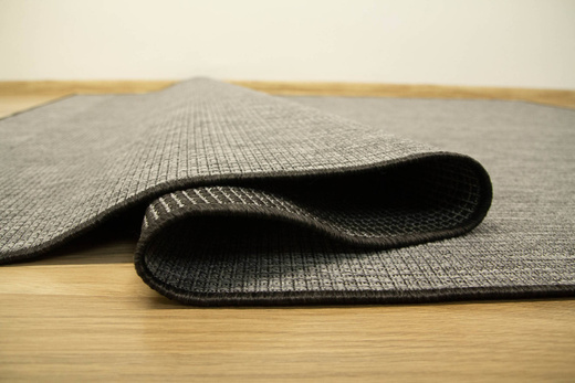 Dywan Dwustronny Sznurkowy Brussels 205664/11010 night silver Grafit Szary Pasy Outdoor