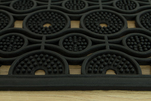 Wycieraczka gumowa ażurowa komo kółka