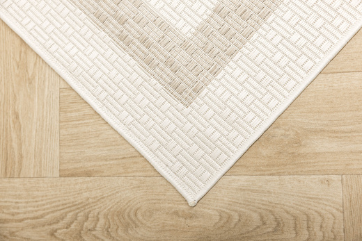 Dywan Sznurkowy Haga 04003A vizon/cream Krem Beż Ramka Outdoor