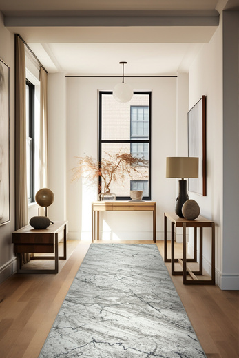 Chodnik Aqua Marble 19 szary beż szerokość 80 cm