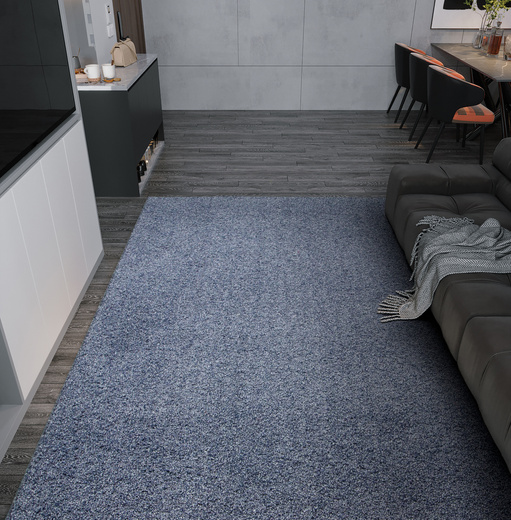 Wykładzina Sphinx-special 82 Niebieski Błękitny Melanż Shaggy szerokość 4 m