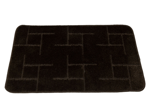 Dywanik Łazienkowy Teramo Wenge Brąz Kwadraty