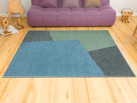Dywan Dziecięcy Lima M046A blue/green Zielony Szary Niebieski