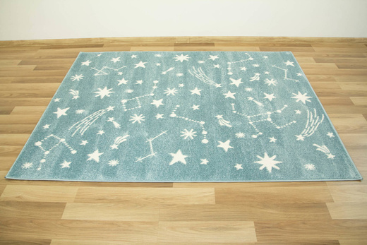 Dywan Lima 9572A blue/cream Pastelowy Niebieski Kremowy Gwiazdy Nocne Niebo