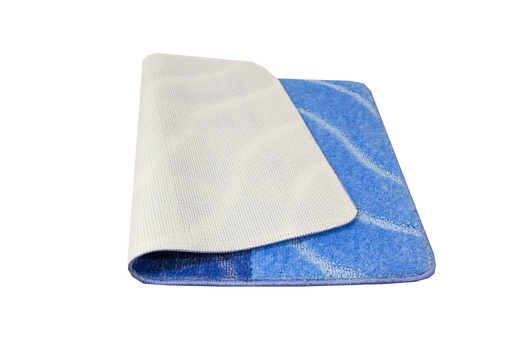 Komplet 2-częściowy Łazienkowy Fiori Blue Niebieski Pasy Fale