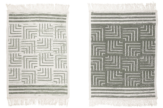 Dwustronny Dywanik Chodniczek Orient 40x70 1 Green Zieleń Krem