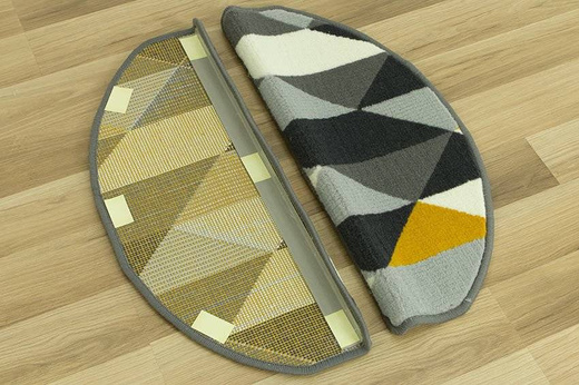 Nakładki półokrągłe luna 503652/89915 żółte trójkąty