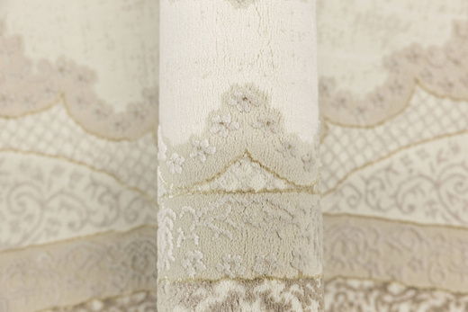 Lśniący Dywan Allora Plus E976A cream/beige Krem Beż Złoty Ornament