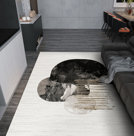 Dywan Kashmir KR107H Black/Vizon Czarny Złoty Abstrakcja