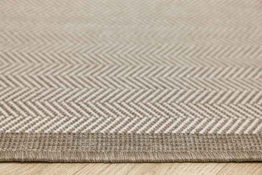 Dwustronny Sznurkowy Chodnik Brussels 205681/10610 Linen Krem Beż Jodełka szerokość 80 cm