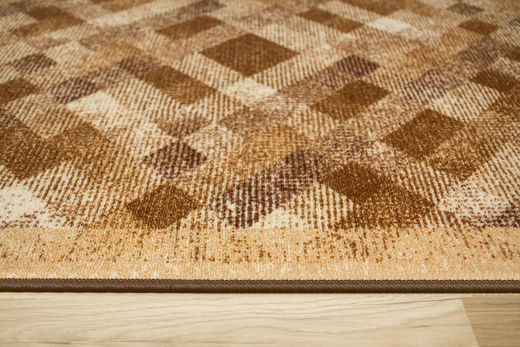 Antypoślizgowy Caro 17 Brąz Beż Romby szerokość 80 cm