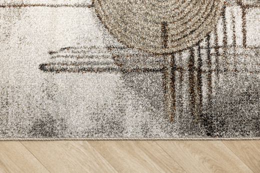 Dywan Ponte N877A d.grey/beige Szary Brąz Okręgi