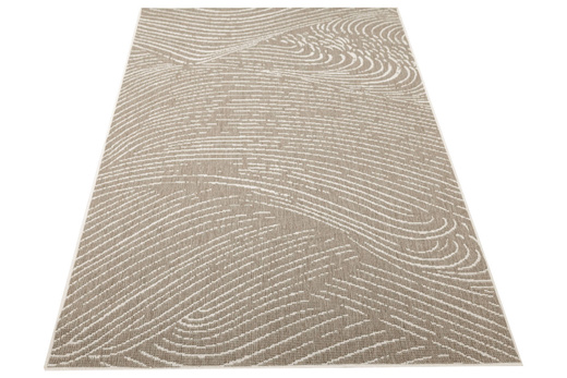 Dywan Dwustronny Sznurkowy Brussels 205784/10620 linen Jasny Beż Krem Liście Outdoor