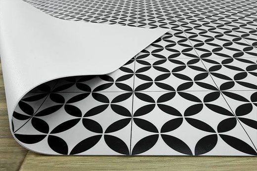 Wykładzina PCV Bubblegum Magali 096 czarna szerokość 2 m