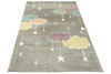  Dywan Lima B069A l.grey/cream Chmurki Gwiazdki