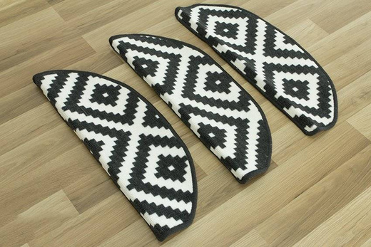 Antypoślizgowe Nakładki półokrągłe romby czarny 91