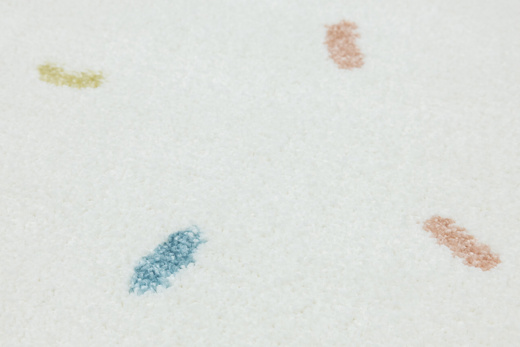 Okrągły Dywan Lima M039A cream/blue Krem Kreski