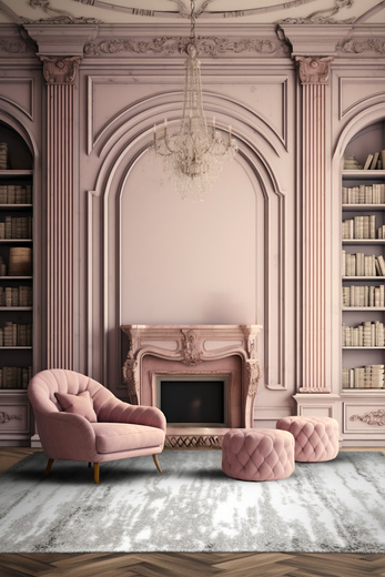 Dywan Shaggy Puffy P387 grey/antracite Szary Beton Abstrakcja