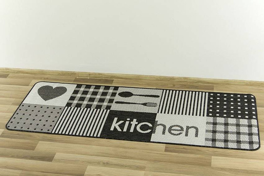 Antypoślizgowy Dywan Kuchenny Flex 19053/08 grey Grafit