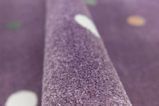 Dywan Dziecięcy C275A lila/rose Fiolet Kropki