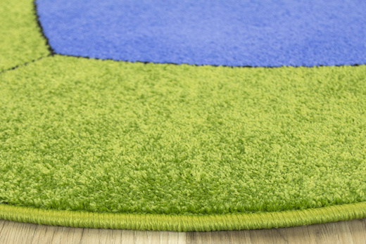 Okrągły Dywan Weliro Piłka Zieleń Niebieski