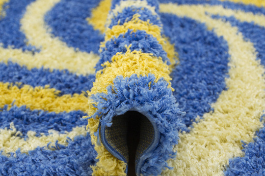 Dywan SHAGGY 0889 l.blue/yellow Krem Żółty Niebieski