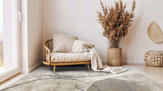 Dywan Daisy Carving 6104A cream/light be Krem Beż Szary Marmur