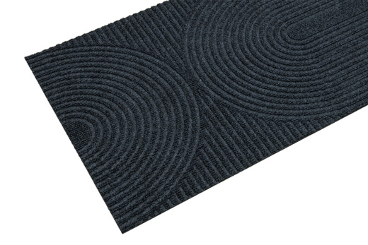 Wycieraczka Antypoślizgowa Tłoczona T-025 Grafit Półkola