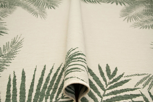 Dywan Dwustronny Sznurkowy Brussels 205183/10520 green liście palmy Outdoor