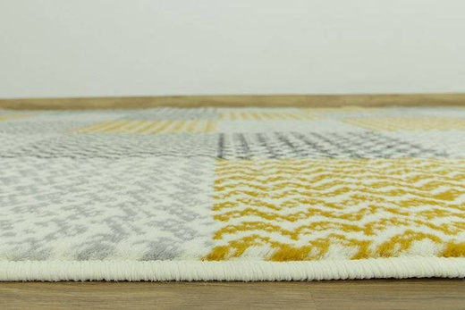 Dywan Luna 503568/89935 mustard patchwork