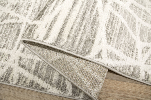 Chodnik Loris G162D cream/d.grey Stebrzysty Szary Krem szerokość 100 cm