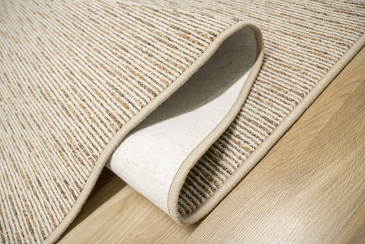 Wykładzina Pętelkowa Genewa 61 Beż Melanż Gruby Splot Prążki szerokość 4 m