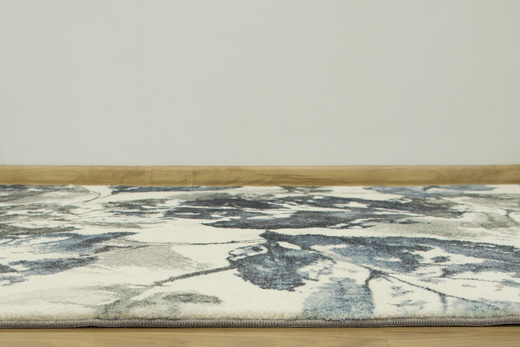 Dywan Liście Szaro-Granatowe akwarela