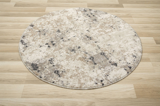 Okrągły Dywan Aqua Vintage 04 Beż Antypoślizgowy