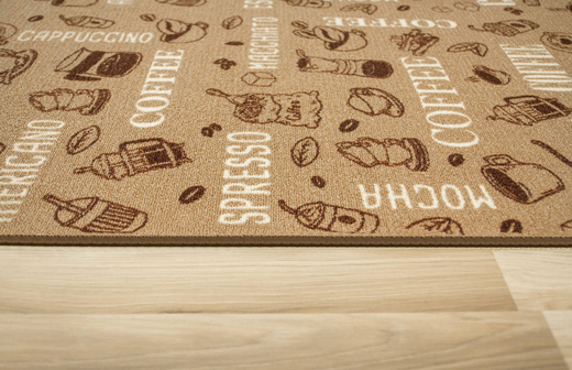 Antypoślizgowy Chodnik Coffee 04 Brąz Beż szerokość 100 cm