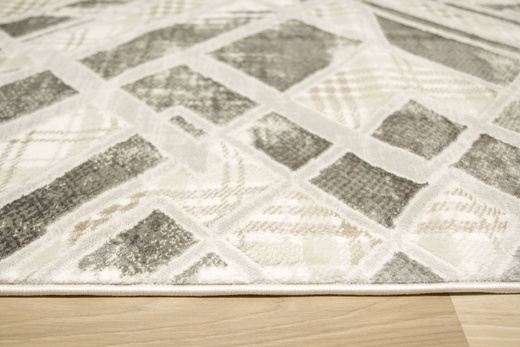 Dywan Garda P1149 Gray Szary Krem Romby Marmur