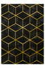 Dywan FESTIVAL 5871A yellow/black Czarny Złoty Cubes