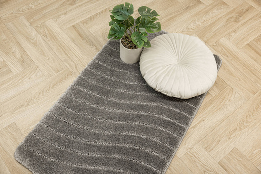 Dywanik Łazienkowy Antypoślizgowy Sara Szary Fale