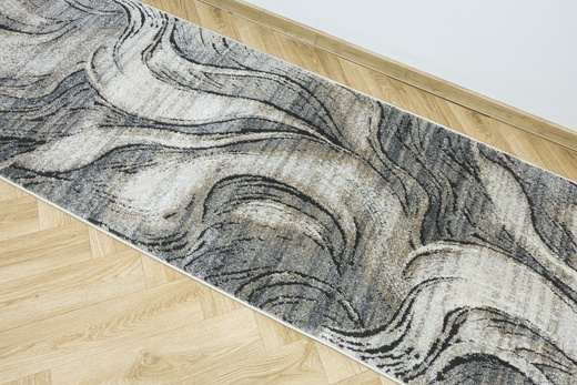 Chodnik Matara P176A m.grey/sp.antra Szary Fale szerokość 80 cm