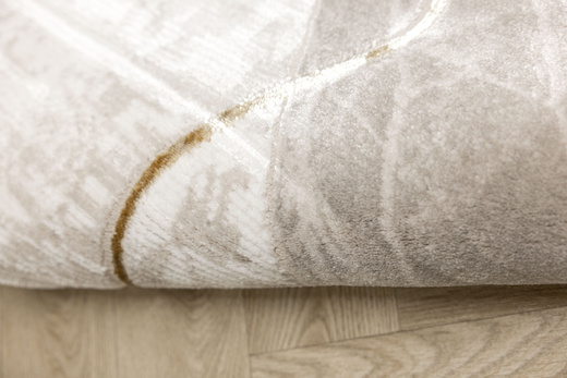 Dywan Kashmir KR205S Black/Vizon Marmur Czarny Złoty