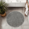Dywan Okrągły Shaggy Antypoślizgowy Malmo Szary