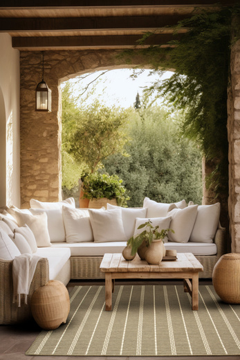 Dywan Dwustronny Sznurkowy Brussels 205494/10210 coffee Outdoor