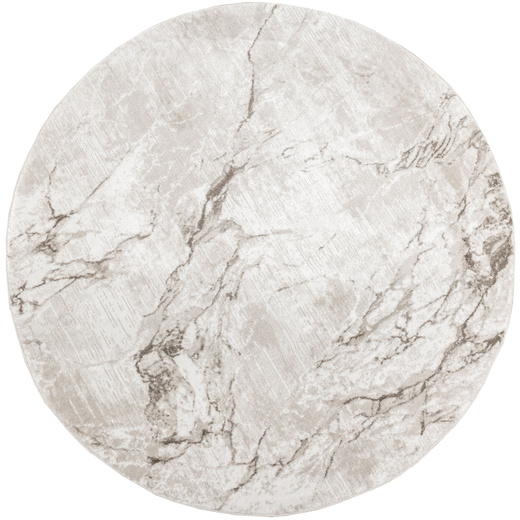 Okrągły Dywan Nantes NT071A Vizon/Vizon Szarobeżowy Marmur