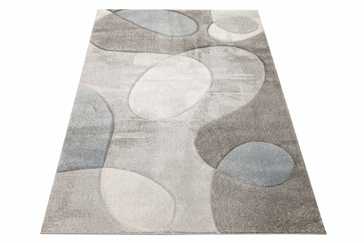 Dywan Kandy N414A l.grey/blue Szary Niebieski Krem Fryz