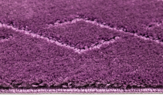 Dywanik Łazienkowy Antypoślizgowy Moreno Violet Fioletowy Romby