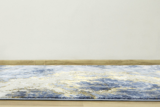 Dywan Verano C583A l.blue/blue Niebieski Złoty Szary Krem Dwupoziomowy