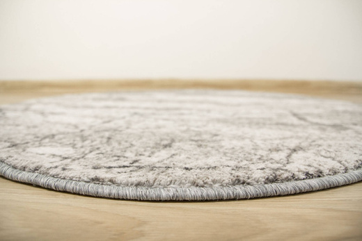 Okrągły Dywan Aqua Marble 19 Szary Antypoślizgowy