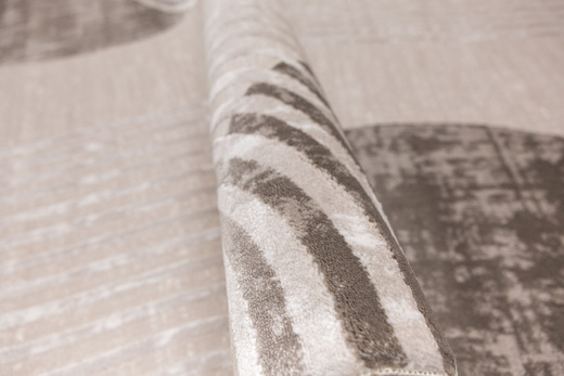 Dywan Nantes Nantes NT209A Beige/Brown Szarobeżowy Półkola