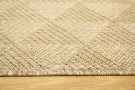 Dywan Dwustronny Sznurkowy Brussels 205740/10610 Linen Beż Krem Romby Outdoor